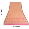 Sanskriti Vintage Pink Heavy Indian Sarees Pure Woolen Sustainable Fabric Printed 5 YD Sari